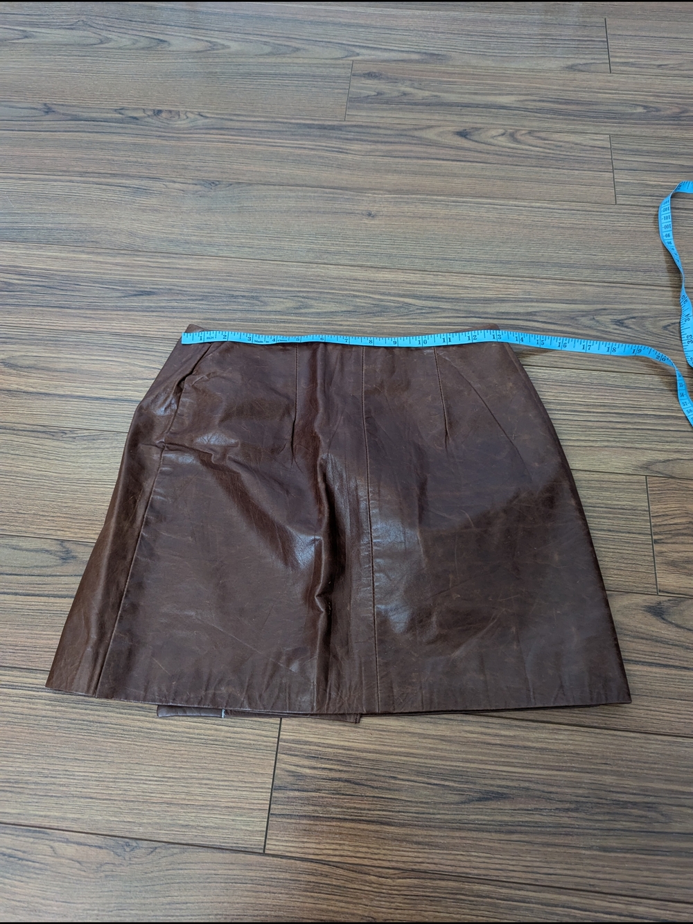 Vintage Hugo Buscati Genuine Leather Mini Skirt - Picture 3 of 4